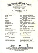 2012 Topps Allen & Ginter Todd Helton