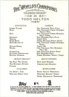 2012 Topps Allen & Ginter Todd Helton #231