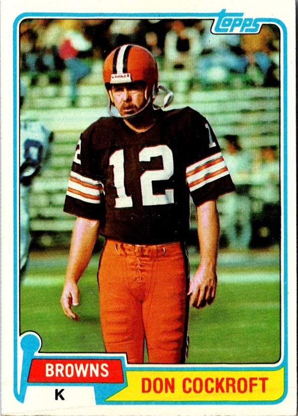 1981 Topps Don Cockroft #458