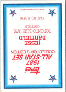 1987 Topps Blue Jays Leaders - George Bell/Jesse Barfield