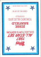 1987 Topps Blue Jays Leaders - George Bell/Jesse Barfield #106