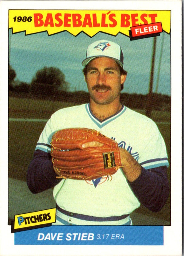 1986 Fleer Baseball's Best Sluggers vs. Pitchers Dave Stieb #37