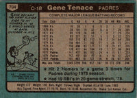 1980 Topps Gene Tenace #704