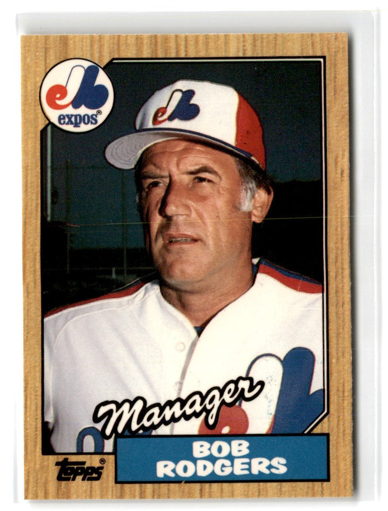 1987 Topps Bob Rodgers