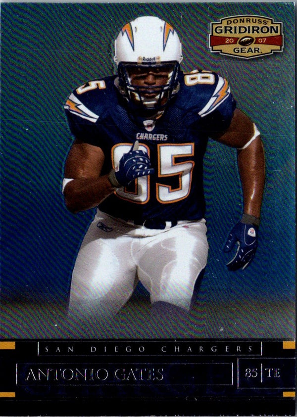2007 Donruss Gridiron Gear Antonio Gates #100