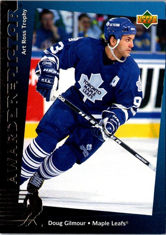 1994 Upper Deck Predictors Hobby Gold Exchange Doug Gilmour #H21