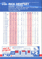 1987 Fleer Update Rick Dempsey #U-26