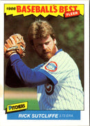 1986 Fleer Baseball's Best Sluggers vs. Pitchers Rick Sutcliffe