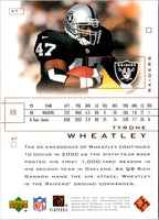 2001 Upper Deck Pros & Prospects Tyrone Wheatley #67