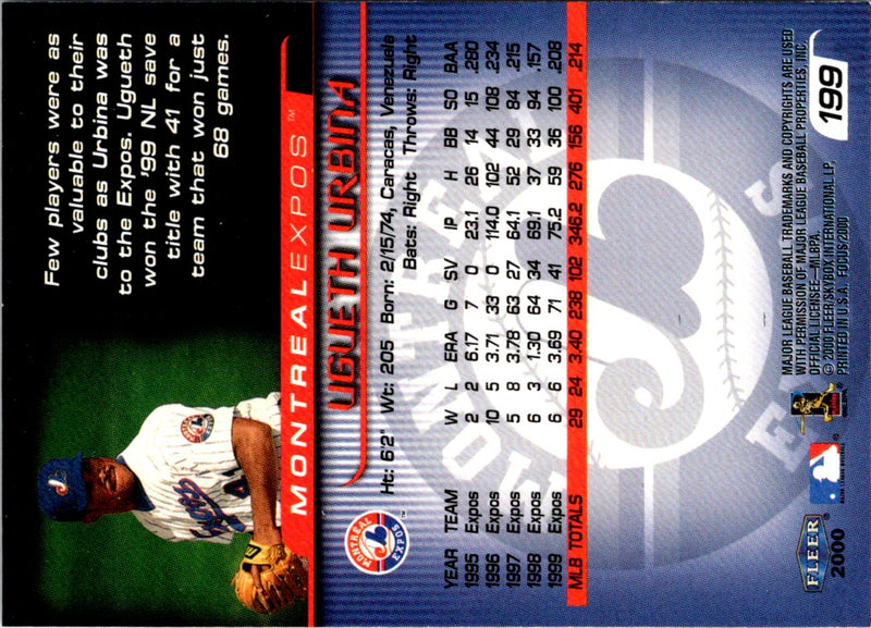 2000 Fleer Focus Ugueth Urbina