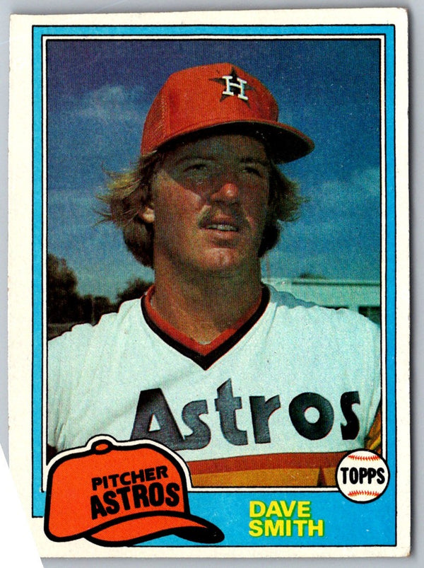 1981 Topps Dave Smith #534 Rookie