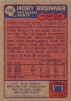 1985 Topps Hoby Brenner #102 Rookie