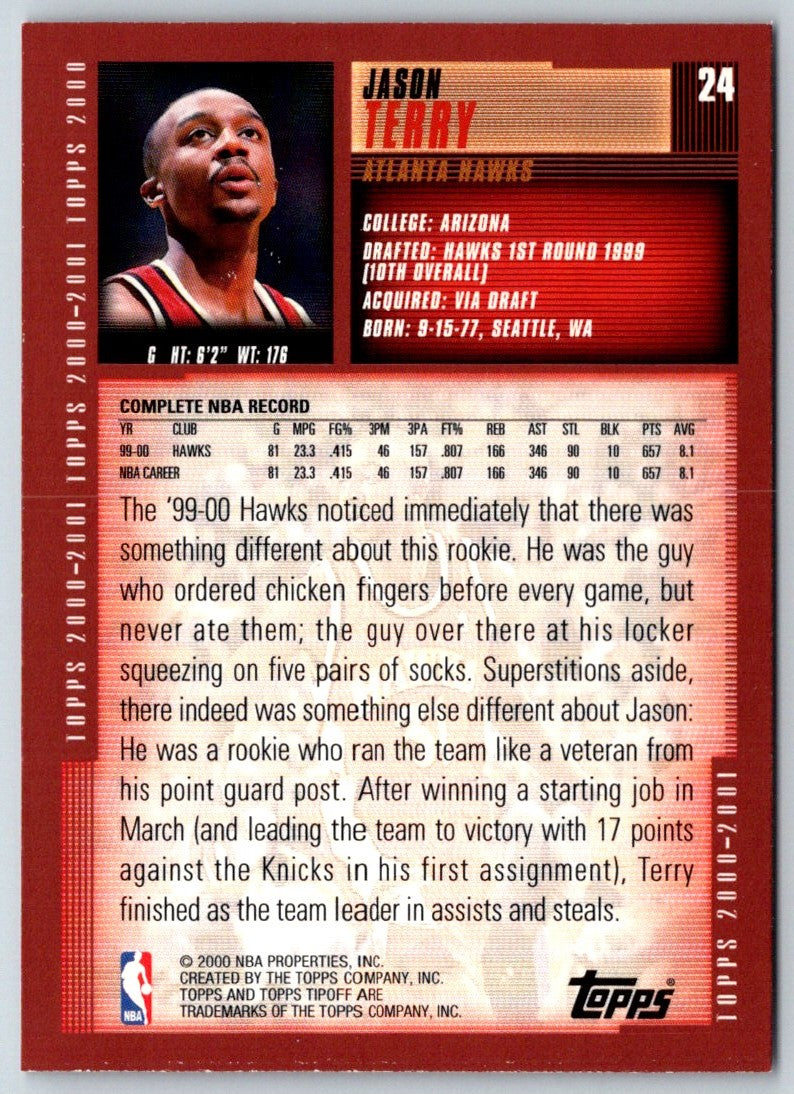 2000 Topps Tipoff Jason Terry