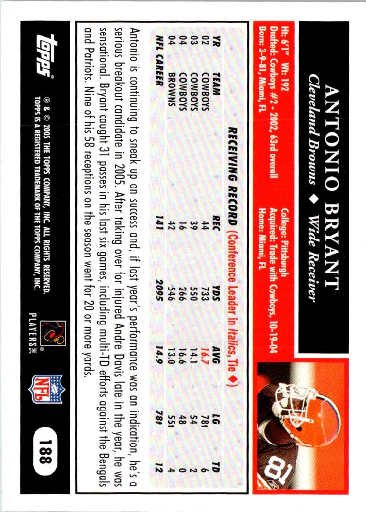 2005 Topps Antonio Bryant