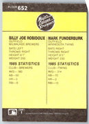 1986 Fleer Billy Joe Robidoux/Mark Funderburk