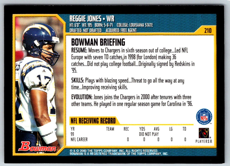 2000 Bowman Reggie Jones