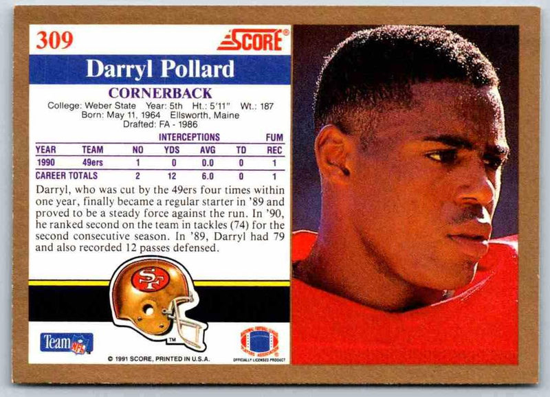 1991 Score Darryl Pollard