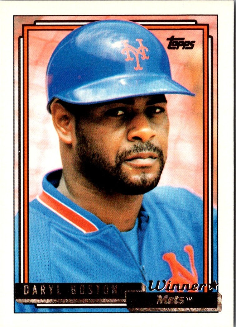 1992 Topps Gold Winners Daryl Boston