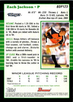 2005 Bowman Chrome Draft Picks & Prospects Zach Jackson #BDP123