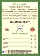 2003 Fleer Tradition Update Melvin Mora