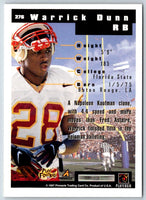 1997 Score Warrick Dunn #276 Rookie