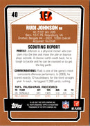 2007 Topps Draft Picks & Prospects Rudi Johnson