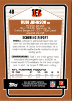 2007 Topps Draft Picks & Prospects Rudi Johnson #40