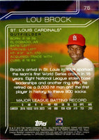 2015 Stadium Club Lou Brock #75