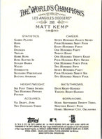2012 Topps Allen & Ginter Matt Kemp #200