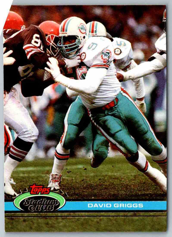 1991 Topps Stadium Club Football David Griggs #330