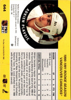 1990 Pro Set Adrien Plavsic #644 Rookie