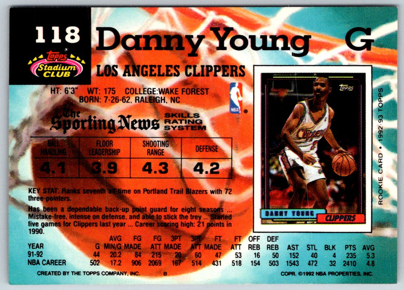 1992 Stadium Club Danny Young