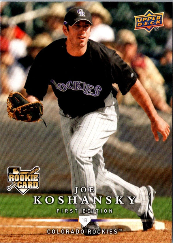 2008 Upper Deck Joe Koshansky #324