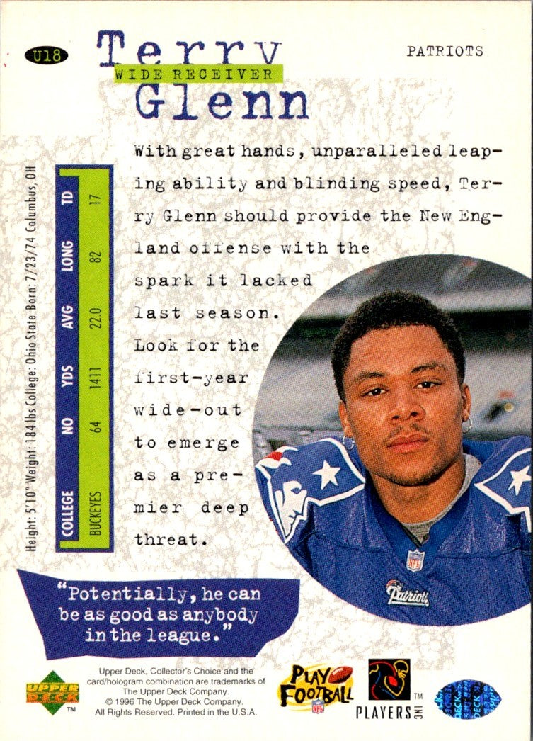 1996 Collector's Choice Update Terry Glenn