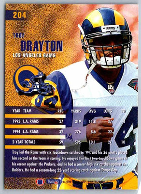 1995 Fleer Troy Drayton #204