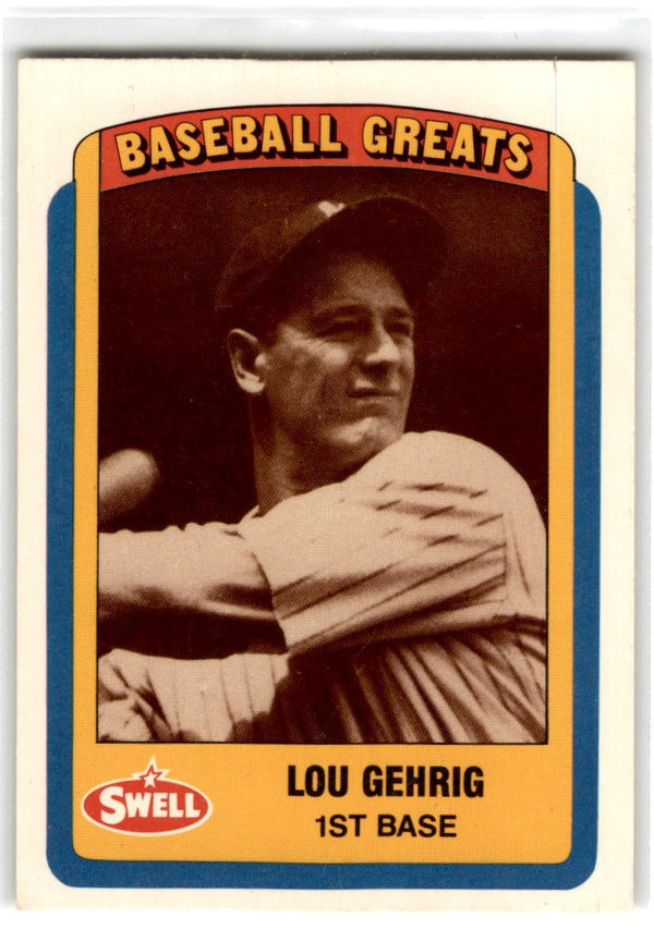 1990 Swell Baseball Greats Lou Gehrig #25