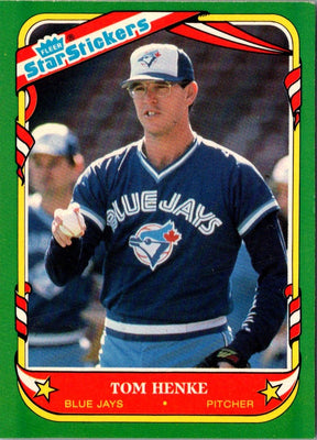 1987 Fleer Star Stickers Tom Henke #57