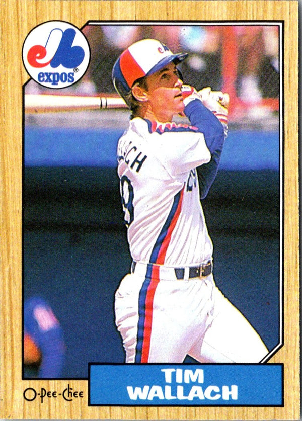 1987 O-Pee-Chee Tim Wallach #55