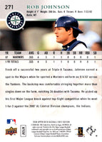 2008 Upper Deck Rob Johnson #271