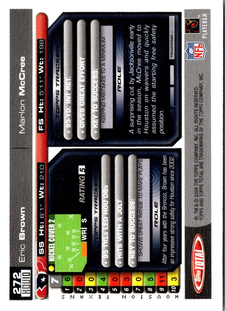 2004 Topps Total Eric Brown/Marlon McCree
