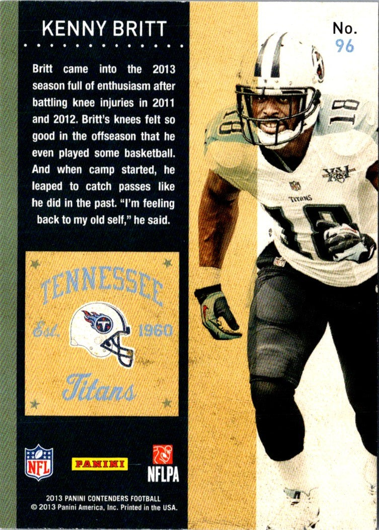 2013 Panini Absolute Kenny Britt