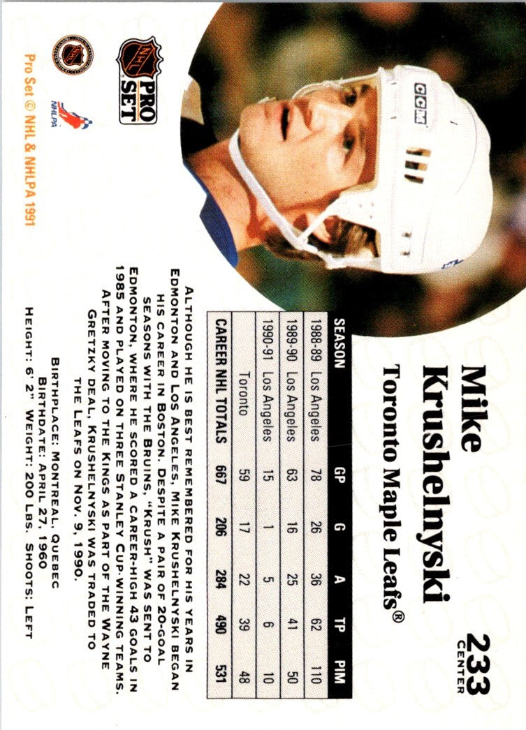 1991 Pro Set Mike Krushelnyski