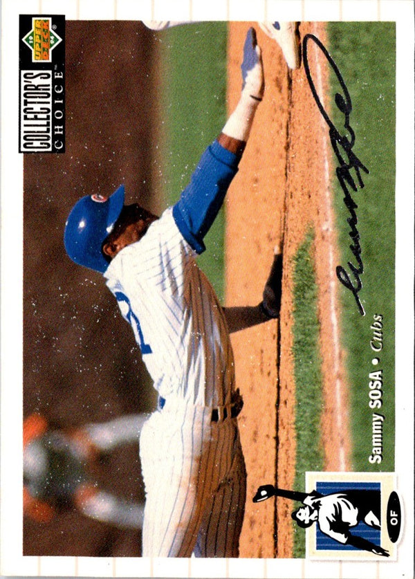 1994 Collector's Choice Sammy Sosa #263 Silver Signature