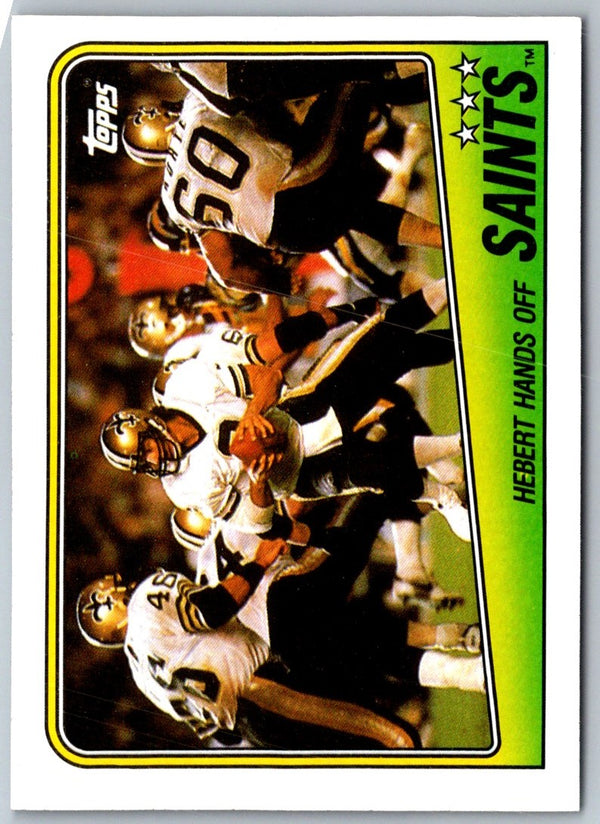 1988 Topps Saints Team Leaders - Bobby Hebert #54