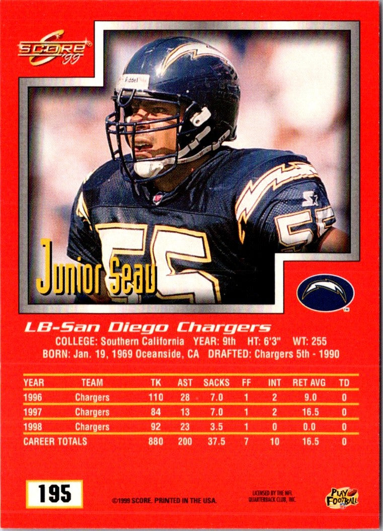 1999 Score Junior Seau