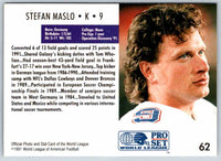1991 Proset World League Stefan Maslo #62