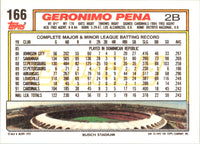 1992 Topps Geronimo Pena #166
