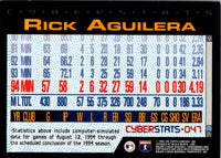 1995 Topps CyberStats (Spectralight) Rick Aguilera #47