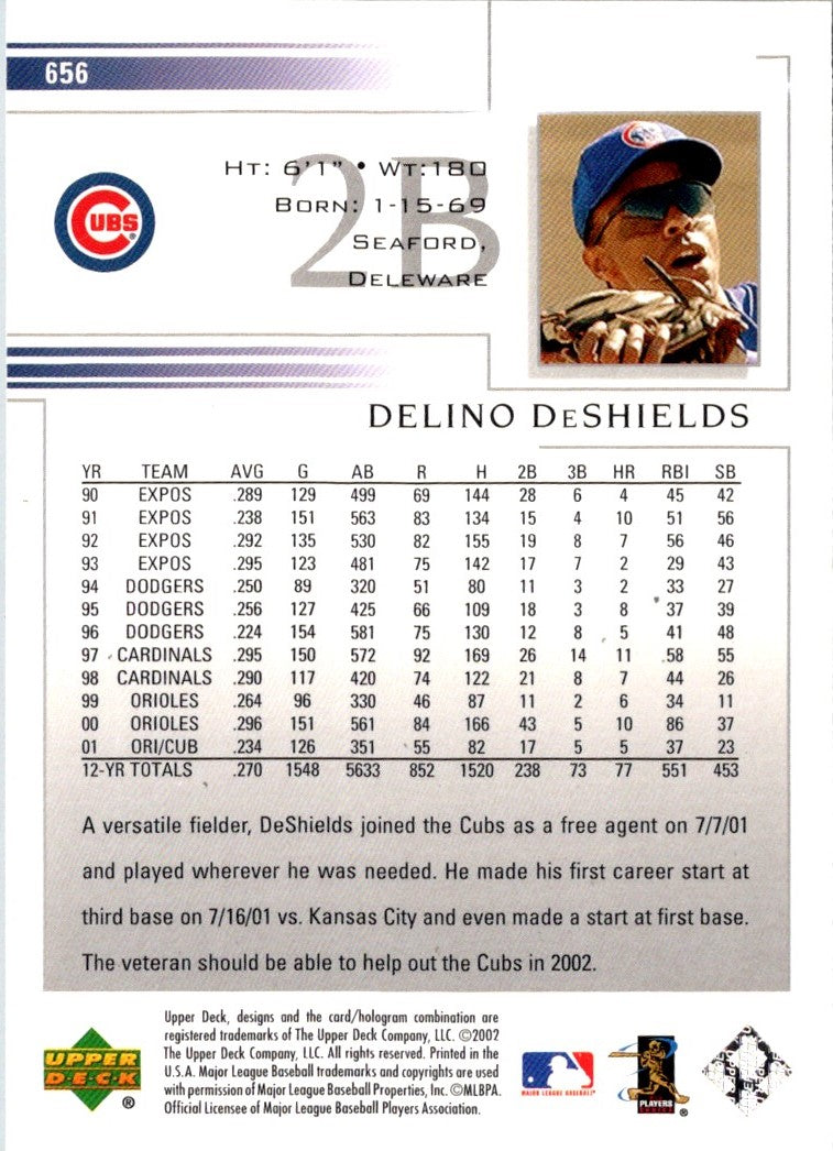 2002 Upper Deck Delino DeShields