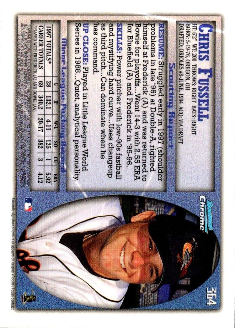 1998 Bowman Chrome Chris Fussell